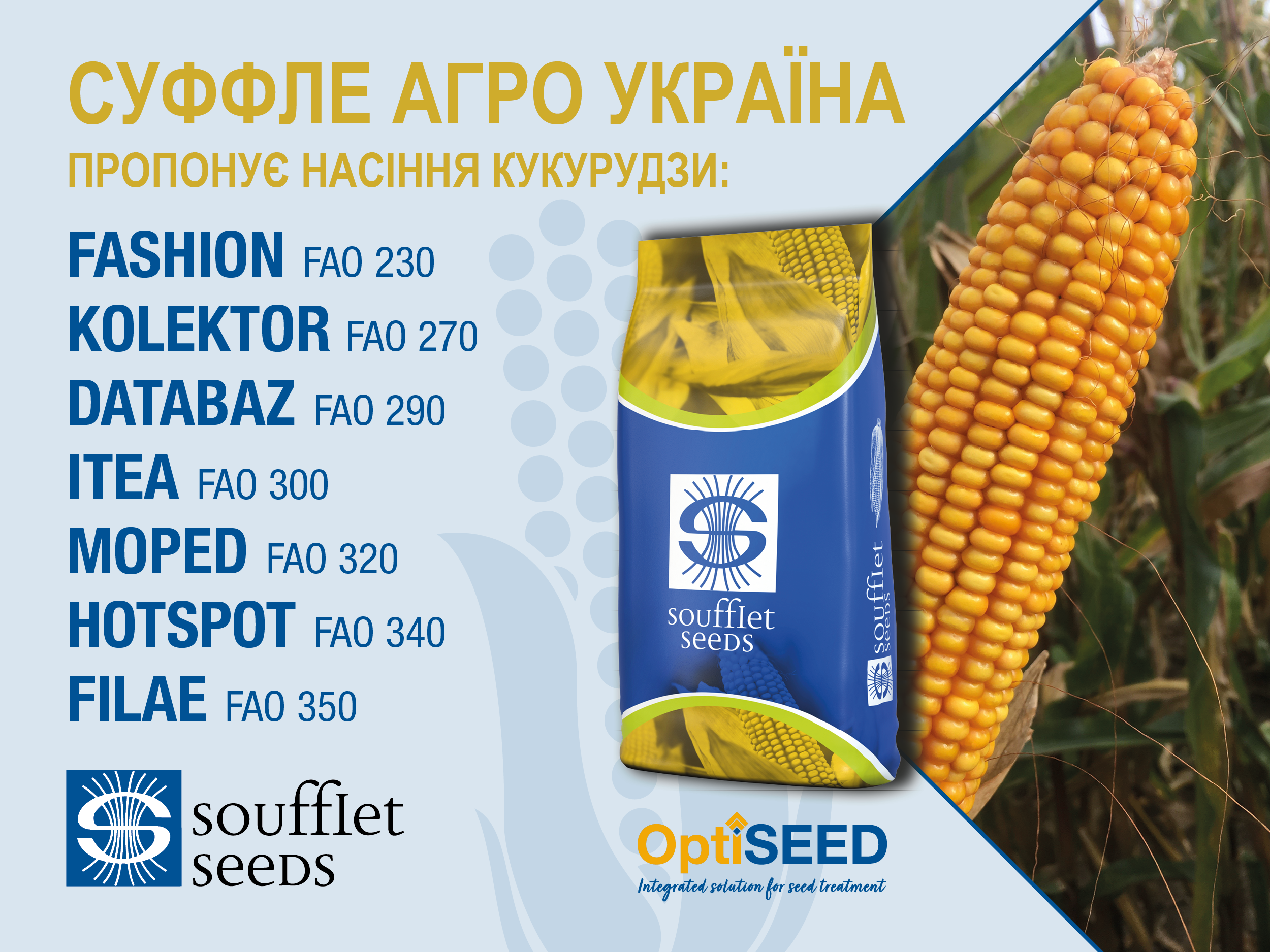 Насіння кукурудзи Soufflet Seeds вже у продажу